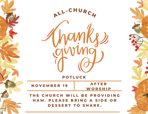 All- Church Thanksgiving Potluck