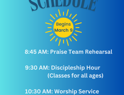 New Sunday Schedule