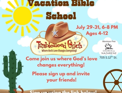 Vacation Bible School Sign Up